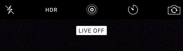 turn off Live Photo