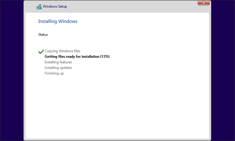 installing Windows 11