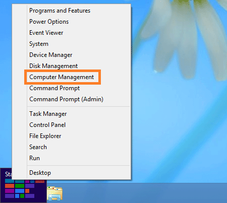 select computer management