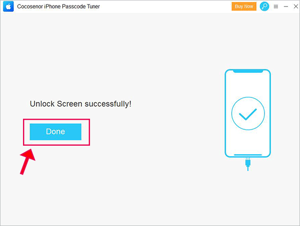 Unlock iPhone done