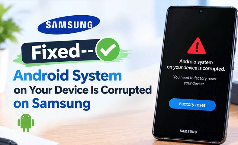 fixed--Android system corrupted on Samsung