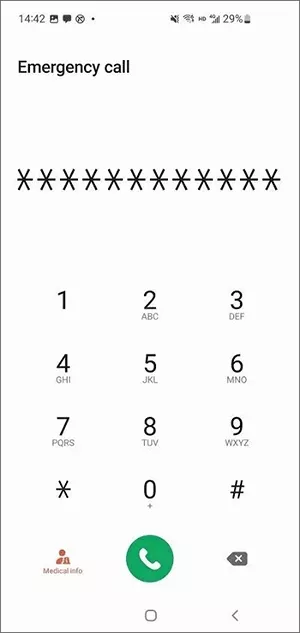 emergency call android