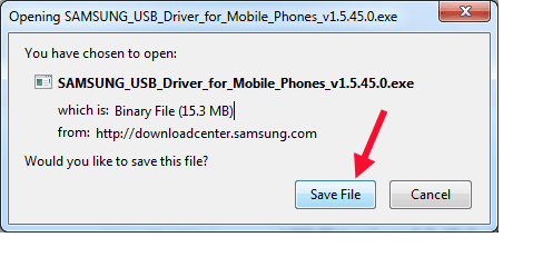 save the driver on folder