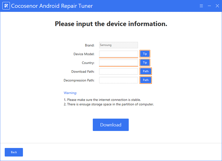 device information