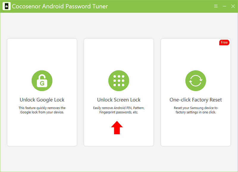 choose Unlock Lock Screen