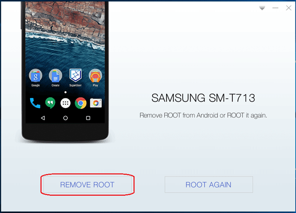 remove root from android device