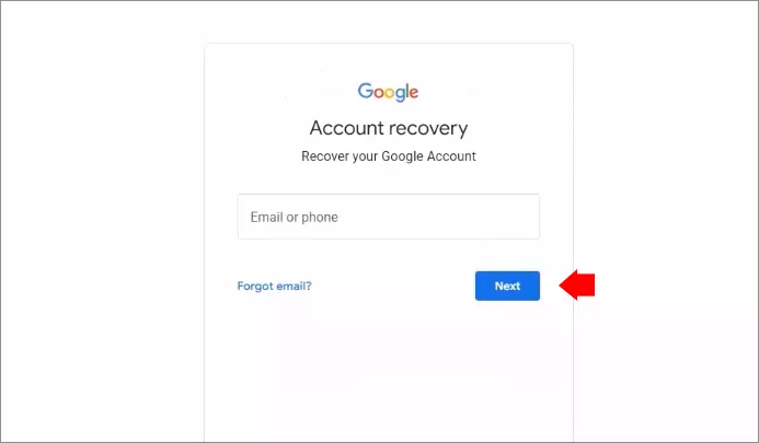 google account password recovery