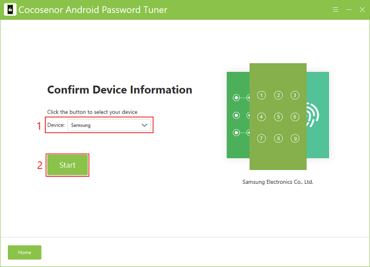 confirm device information