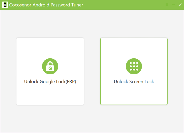 choose unlock screen lock