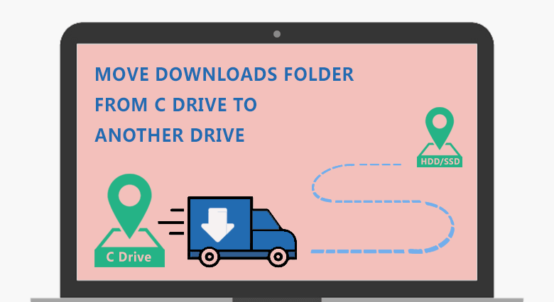 how to move download folder to another drive