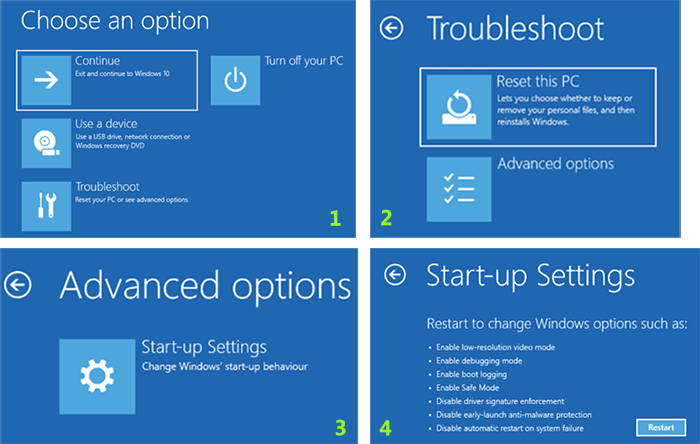 boot safe mode in windows 10