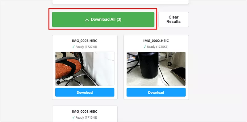 click Download All