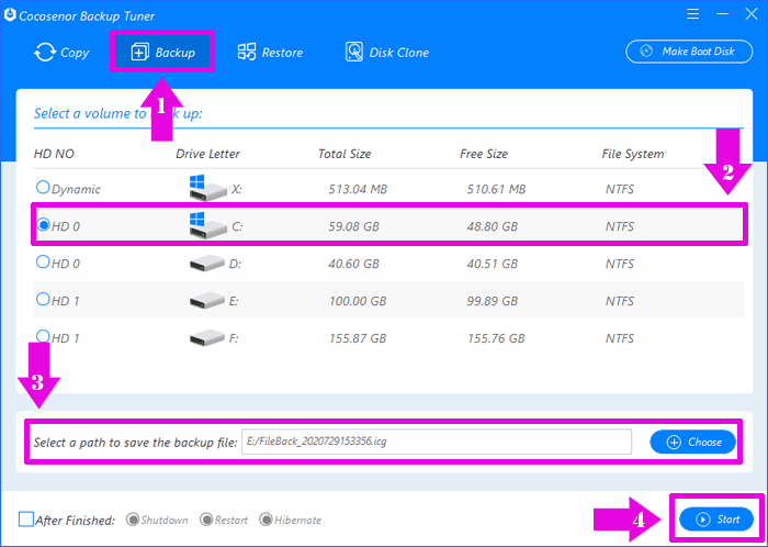 backup windows