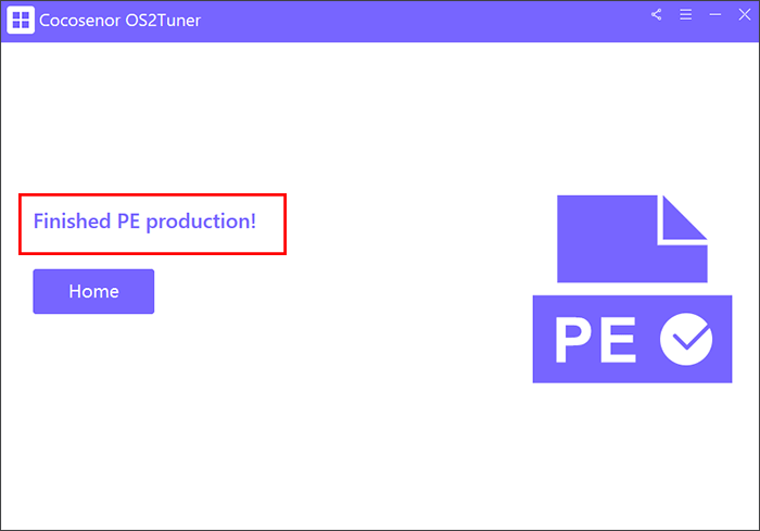 make PE successfully