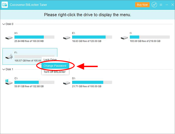 click Change Password 