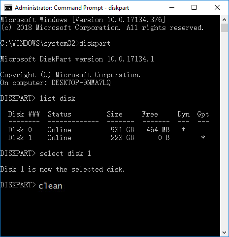 open disk formatting windows cmd