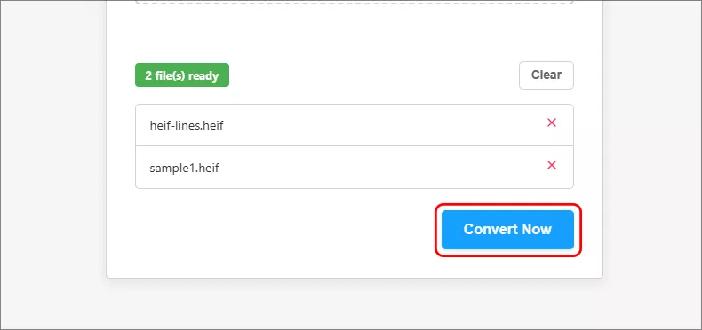 click Convert Now
