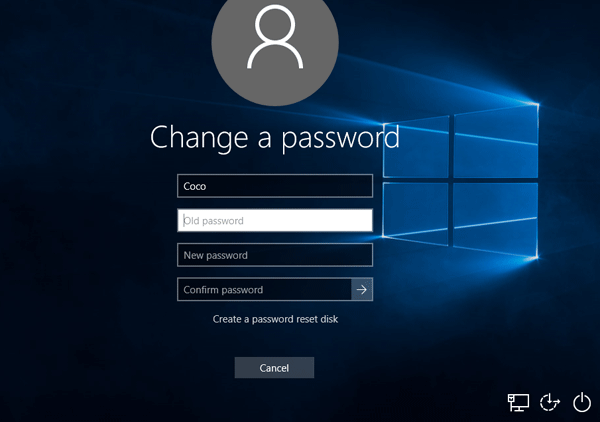 clear password from windows 10