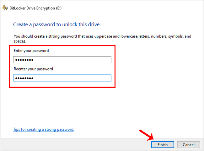 create new password