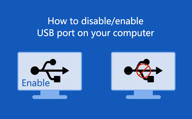 Overfrakke greb Udfyld How to disable/enable USB port on your computer
