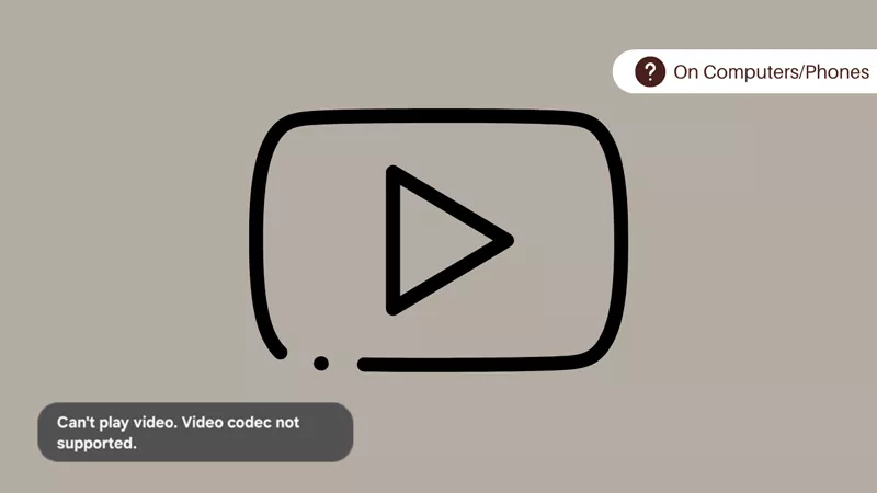 Video Codec not supported