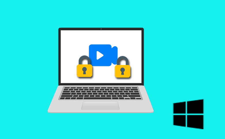 password protect a video file on Windows computer