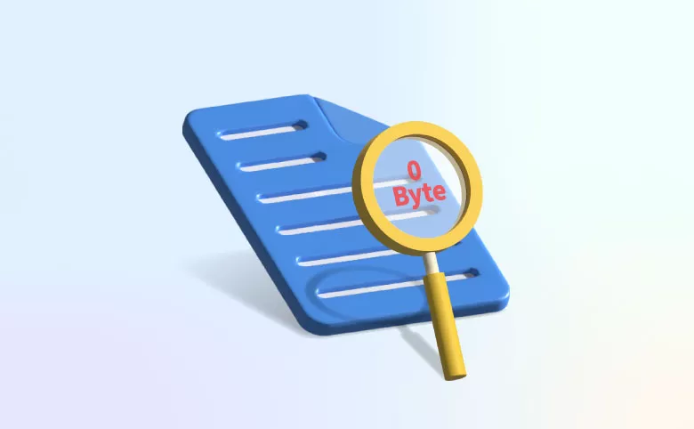 how to recover files showing 0 byte