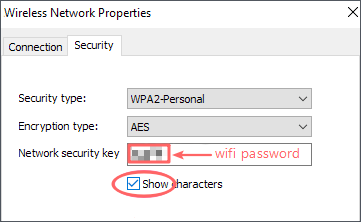 show wifi password