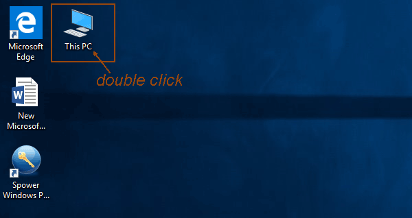 double click this pc