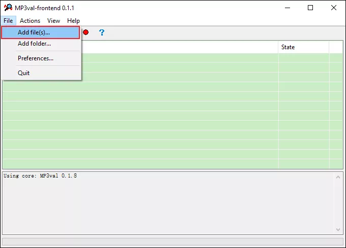 Click Add file(s)