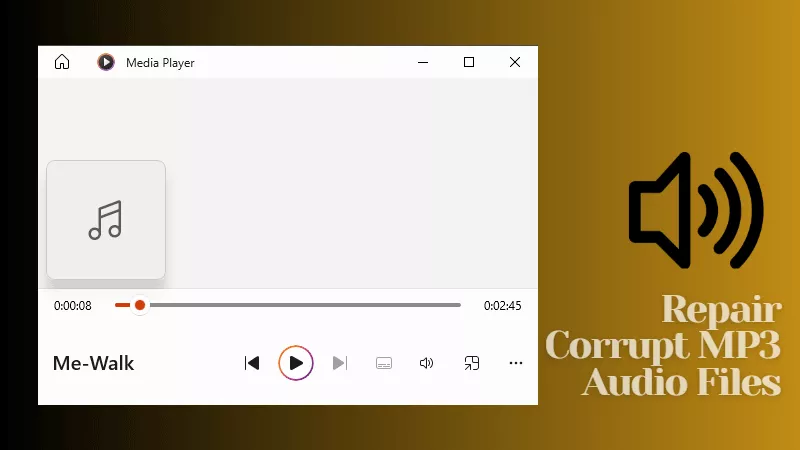 Repair corrupt audio files