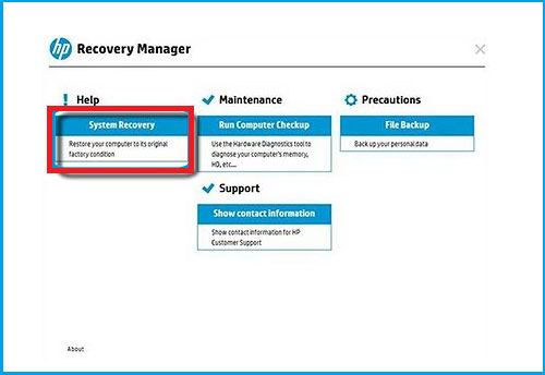 system recovery