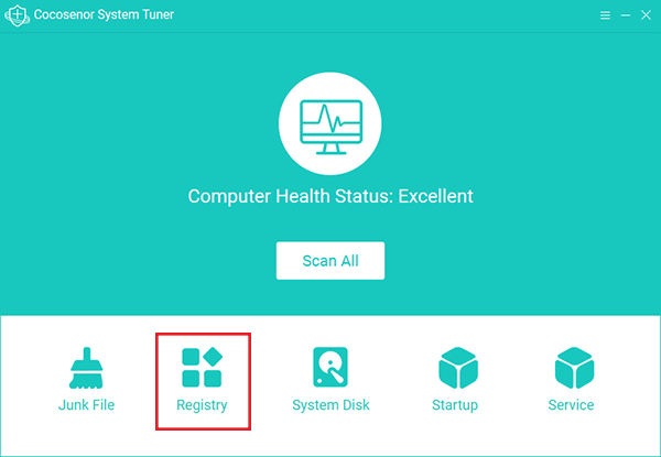 remove invalid registry entries by system tuner