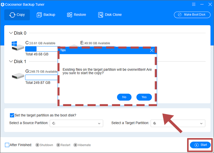 start to migrate windows os