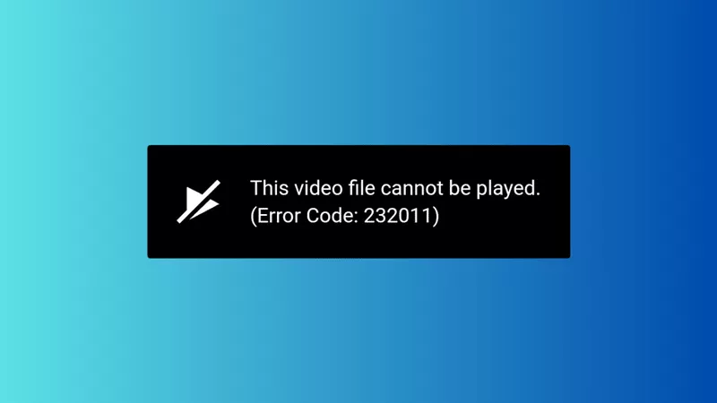 Fix Error Code 232011