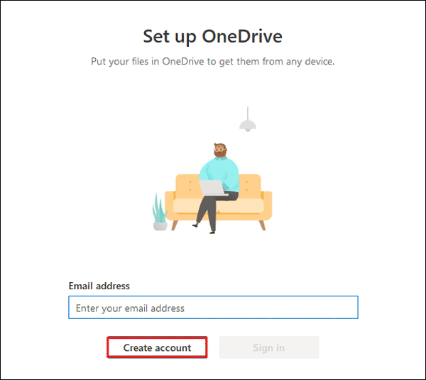 create a Microsoft’s account