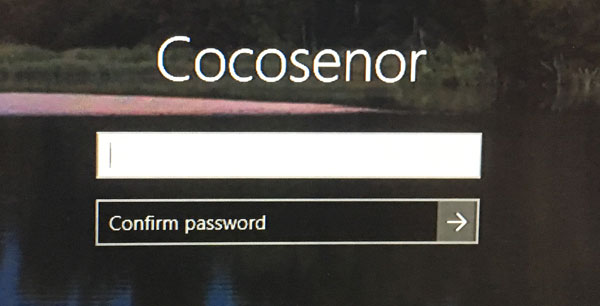 enter new password