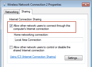 wireless network connection 2 properties
