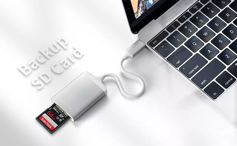 Sd card to external hard drive without computer on sale