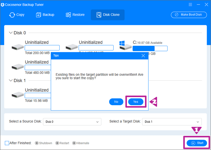 clone the current ssd to the new ssd