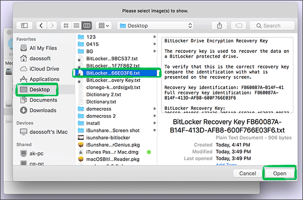 find the path of key file