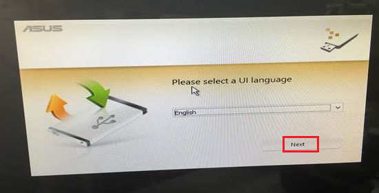 select ui language