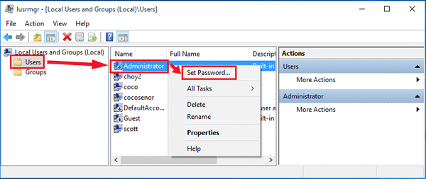 reset dell laptop administrator password windows-7