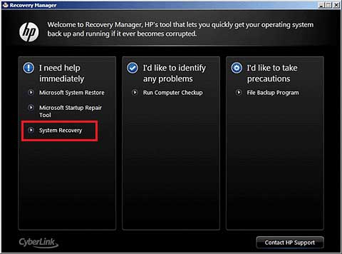 system recovery