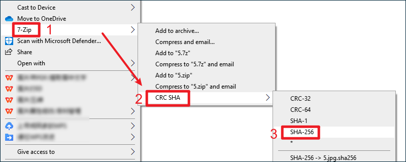 7zip menu