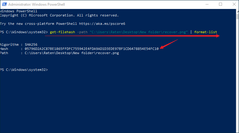 powershell command