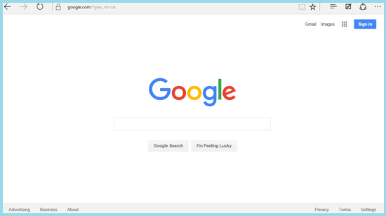 open google with edge