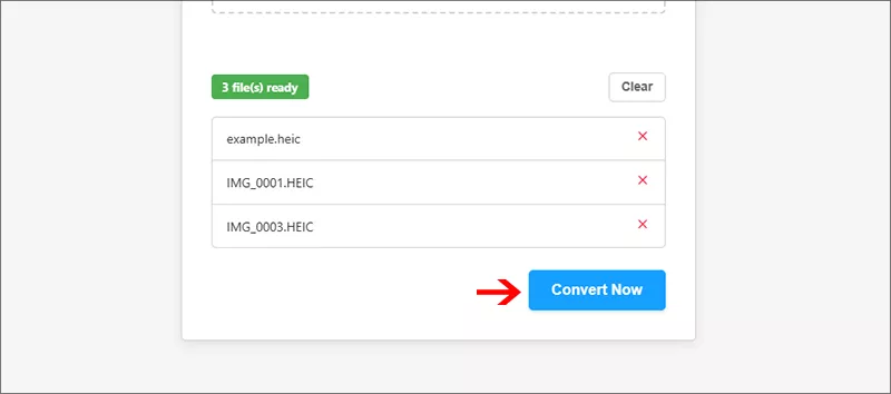 click Convert Now