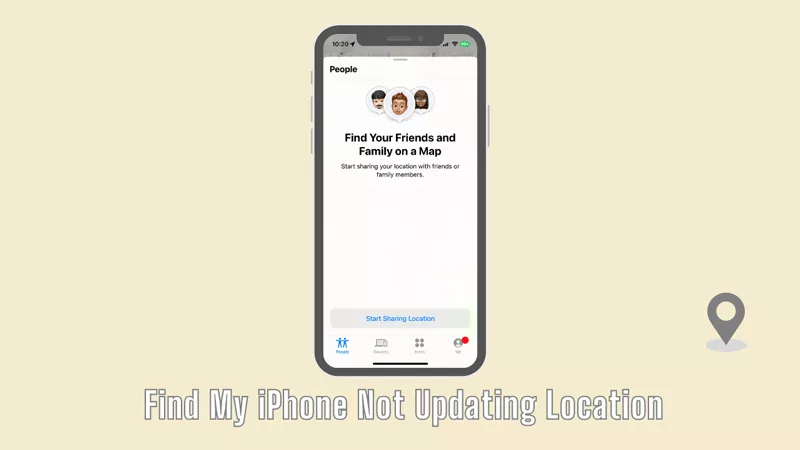 Find My iPhone not updating location