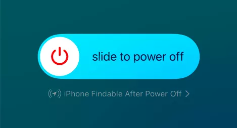 Slide to power off